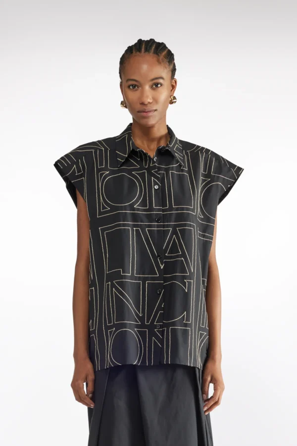 Camicia smanicata E25LI09 Liviana Conti - immagine 2