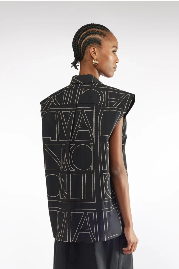 Camicia smanicata E25LI09 Liviana Conti - immagine 3